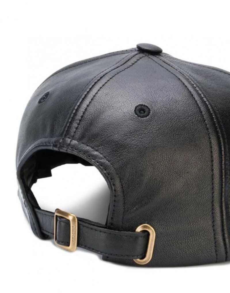 SAINT LAURENT Leather hat In size 57 - 2023 - Sportkeps #2.1