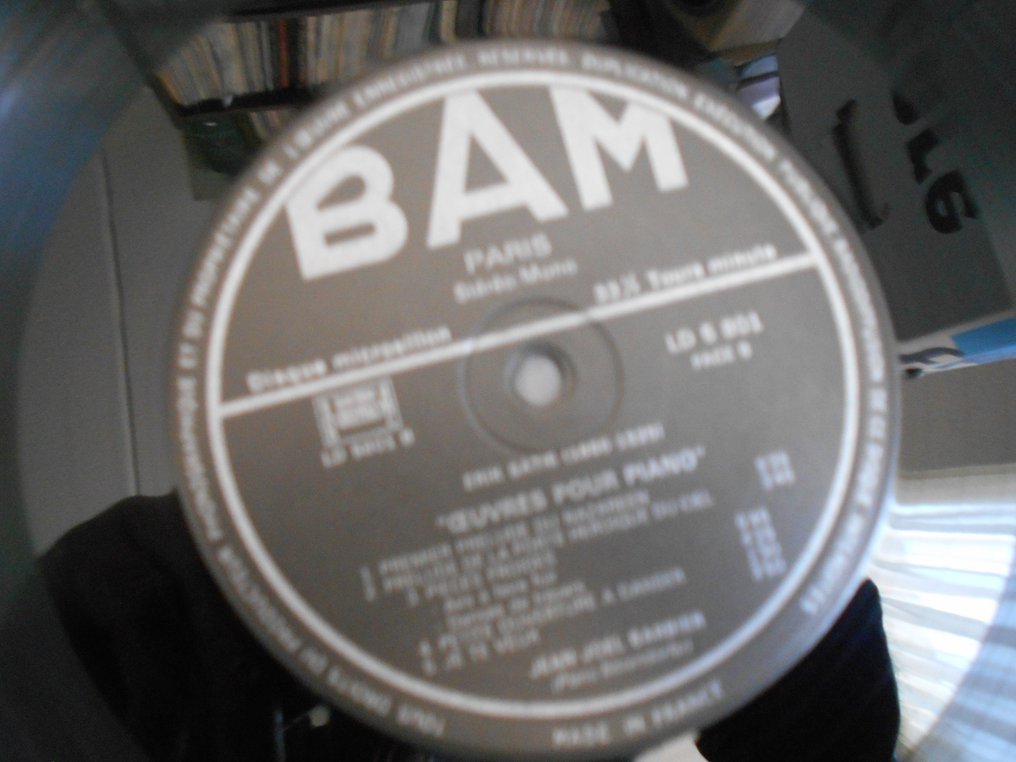 Barbier - BAM CALB 64/68: Satie: Oevres pour piano, Barbier, Wiener - LP-boks sett - 1st Stereo pressing - 1975 #3.2