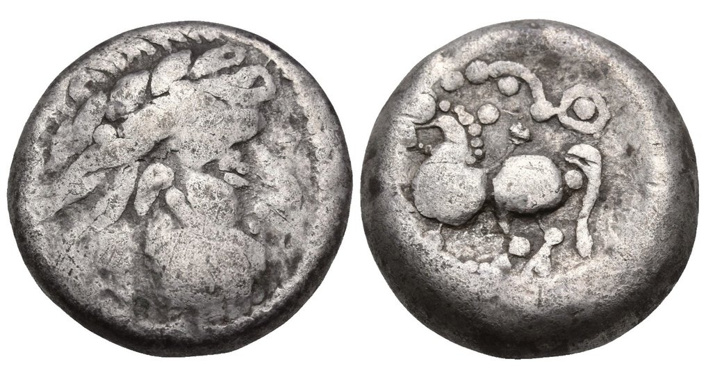 EASTERN CELTS. Imitations of Philip II of Macedon. Tetradrachm 2nd-1st centuries BC #1.1