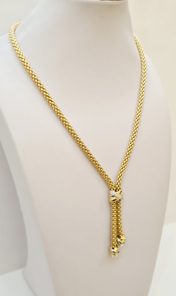 Fope - Collar - 18 quilates Oro amarillo Diamante #2.2