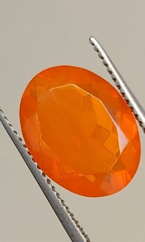No Reserve Price - 1 pcs  Fire Opal  - 4.61 ct - Antwerp Laboratory for Gemstone Testing (ALGT) #1.1