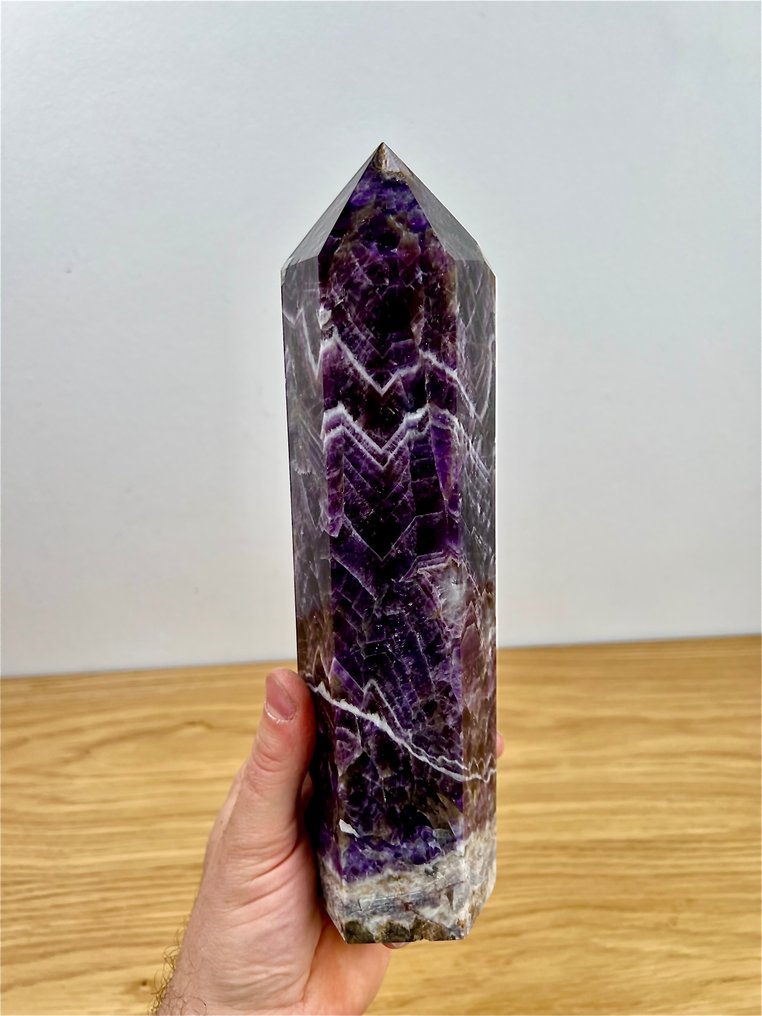 紫水晶 大型抛光 AAA 紫水晶塔 - 高度: 27.4 cm - 宽度: 8 cm- 2600 g #2.1