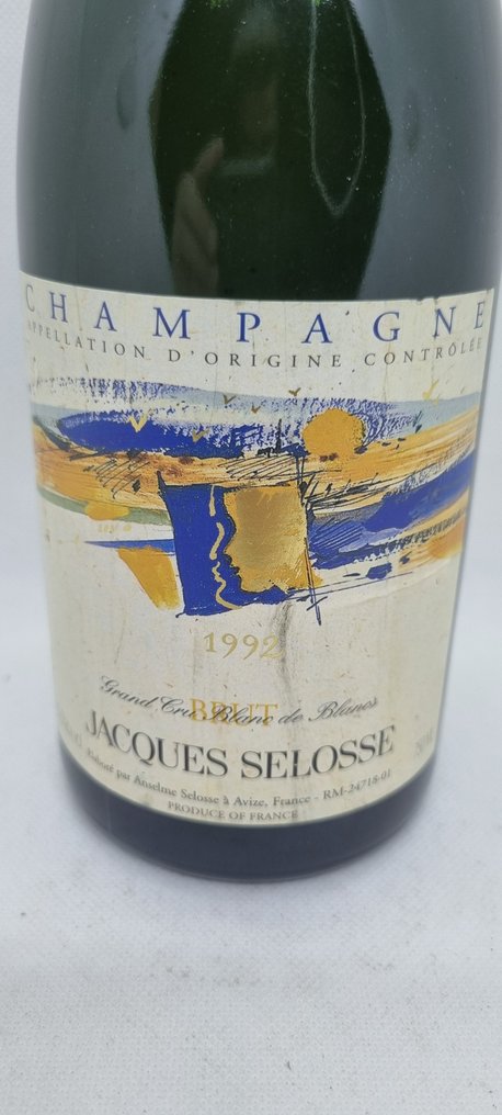 1992 Jacques Selosse, Millesime - Champán Brut - 1 Botella (0,75 L) #1.1