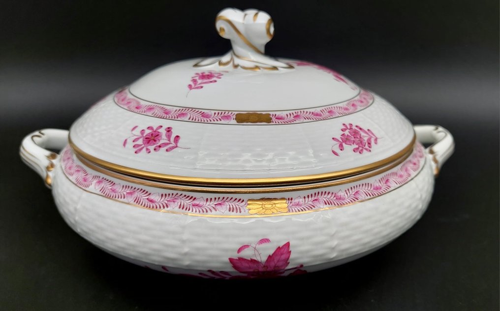 Herend - Tureen - Apponyi Chinese Bouquet Pink - Gold, Porcelain #3.2
