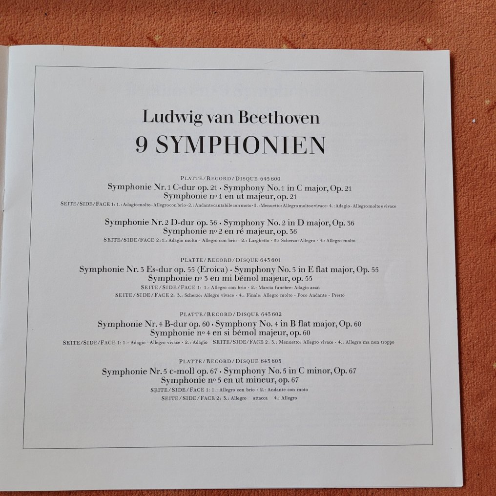 Ludwig van Beethoven/Karajan - 9 Symphonies - Multiple titles - Box set - 1970 #3.2