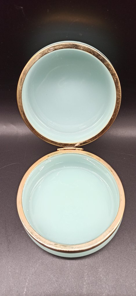 Schmuckschatulle - Schweres französisches Opalglas, erste Hälfte des 20. Jahrhunderts #1.2
