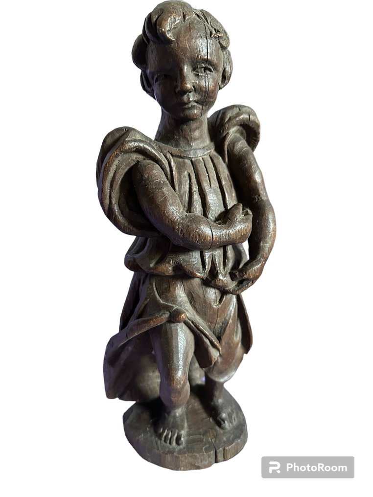 Sculpture, Niño - 37 cm - Wood #1.1