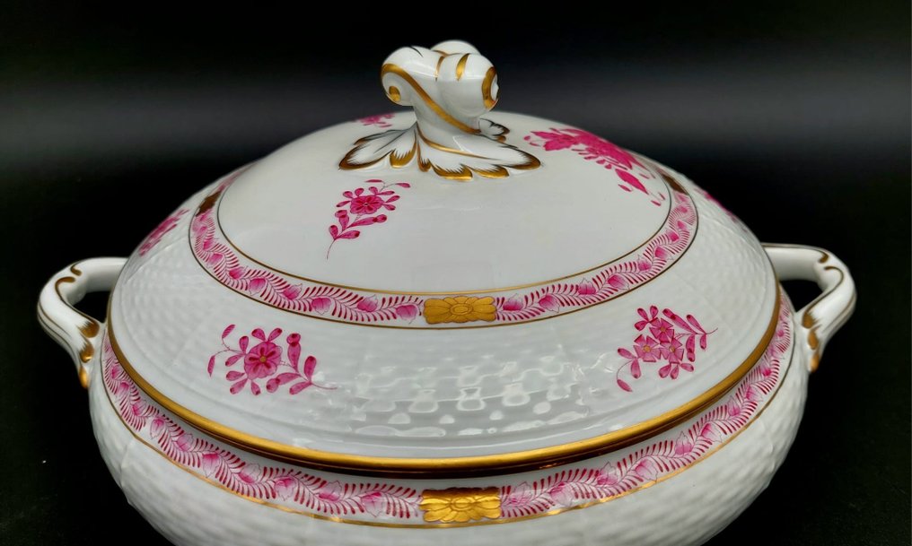 Herend - Tureen - Apponyi Chinese Bouquet Pink - Gold, Porcelain #2.3