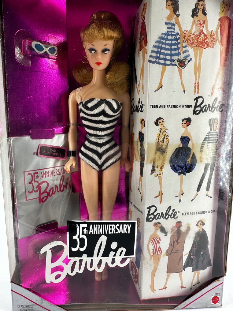 Mattel  - Barbie-nukke - 35th Anniversary Blonde - 1993 - U.S. #1.1