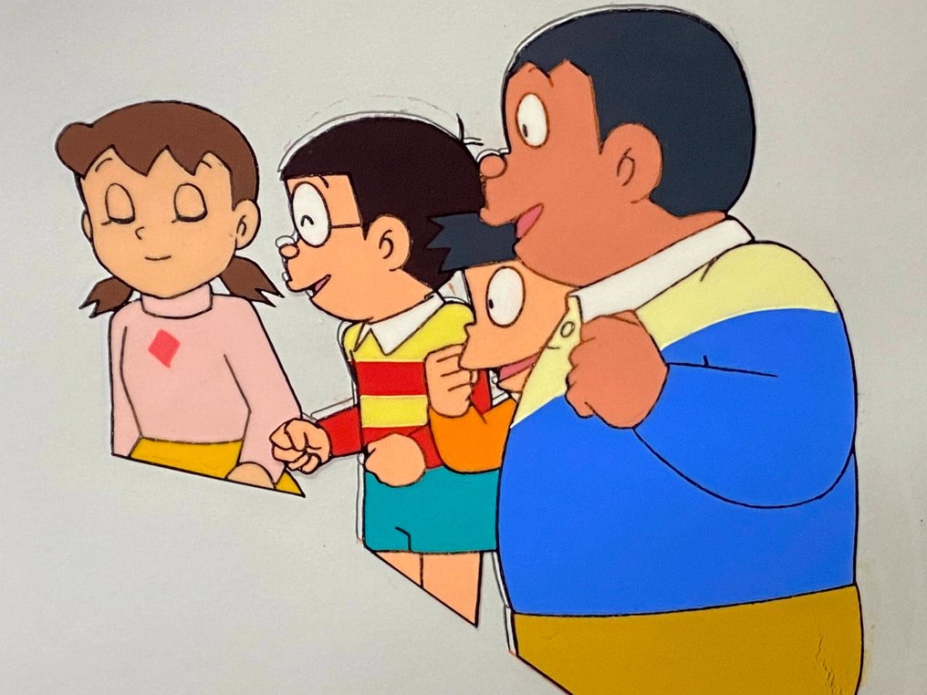 Doraemon - 1 Original Animation Cel och teckningar, topp! sällsynt! #1.1