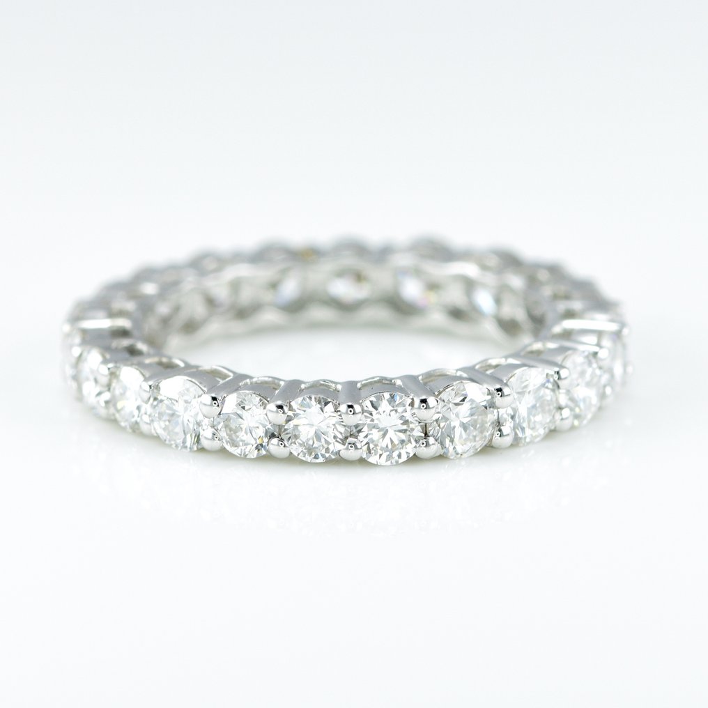 Ring - 14 kt Weißgold -  3.29ct. tw. Diamant  (Laborgezüchtet (Lab Grown)) - Hochzeitsring #1.1