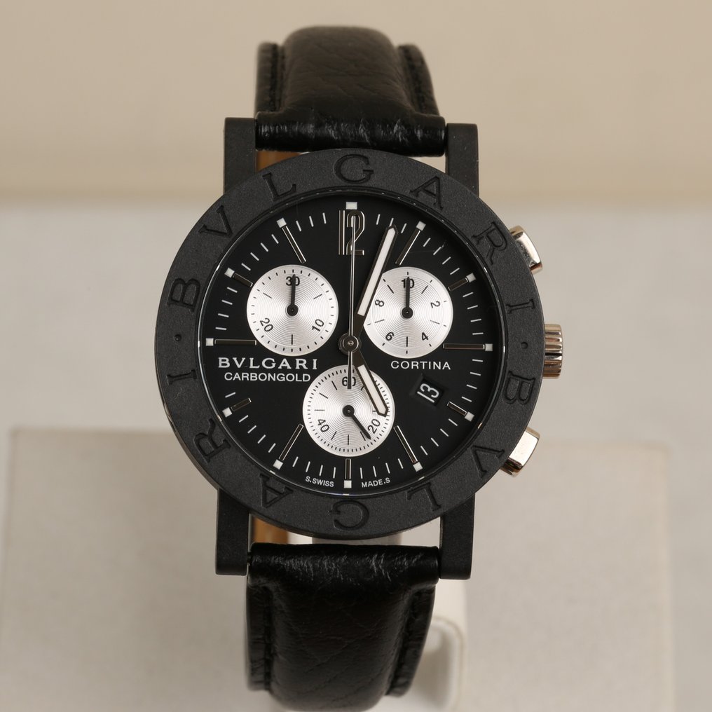 Bvlgari - Carbongold Chronograph Limited Edition "CORTINA" - BB 38 CL CH - Men - 2000-2010 #1.2