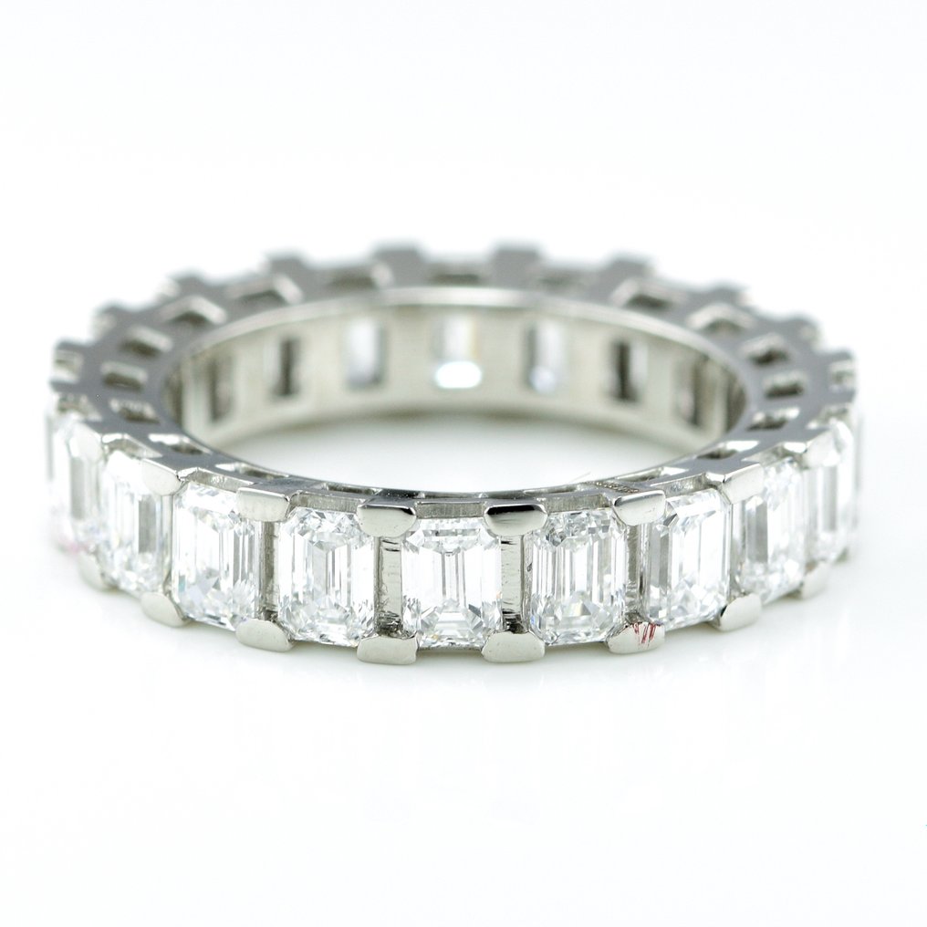 No Reserve Price - Eternity ring - 14 kt. White gold -  4.33ct. tw. Diamond  (Lab-grown) - Eternity Band #1.1