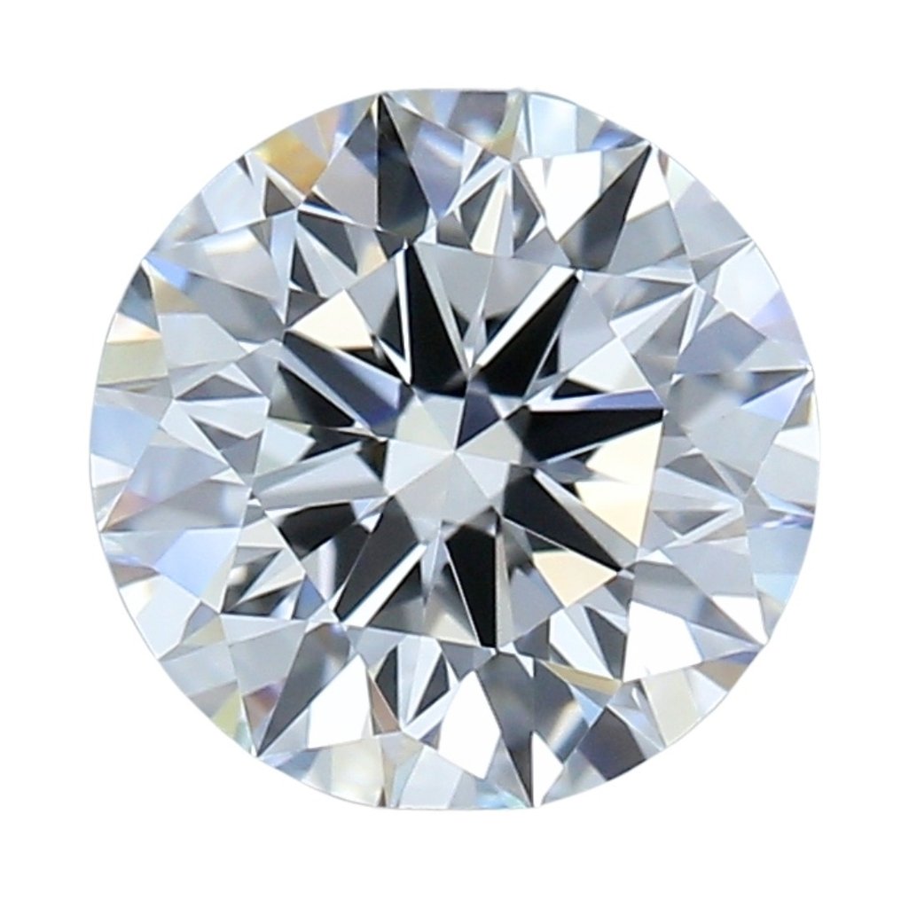 1 pcs 钻石 - 1.37 ct - 圆形, 明亮型 - D (无色) - 无瑕疵的 #1.1