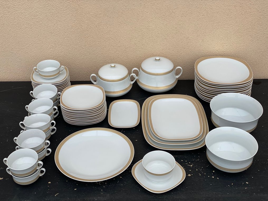 Langhental - Table service for 12 (58) - Porcelain #3.3