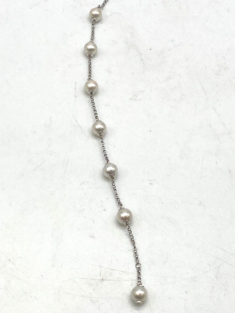 Bracelet - 18 kt. White gold Pearl  #2.1