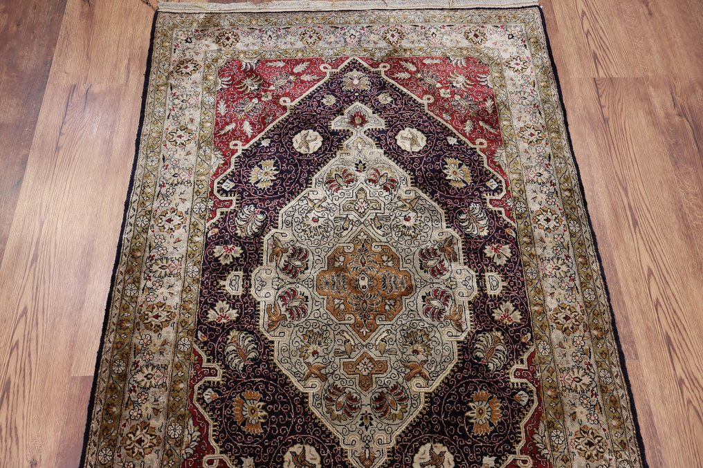 非常美麗的古姆絲綢伊朗 - 地毯 - 160 cm - 106 cm #3.2