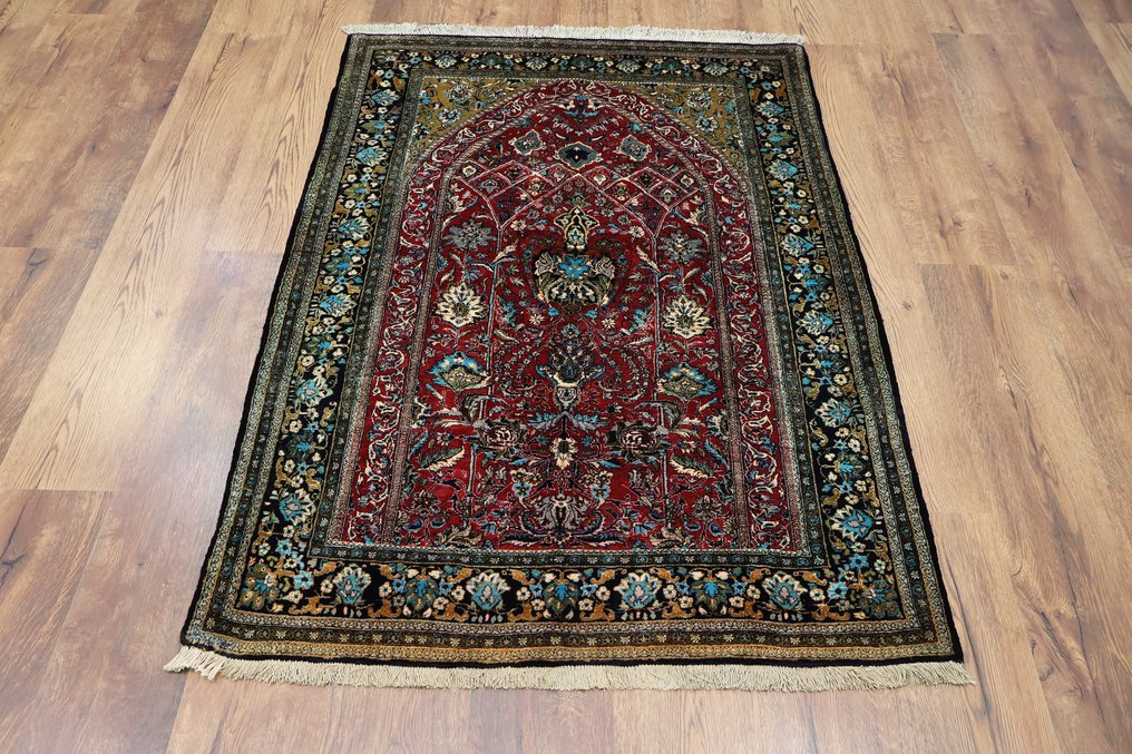 非常美丽的古姆丝绸伊朗 - 地毯 - 155 cm - 108 cm #2.2