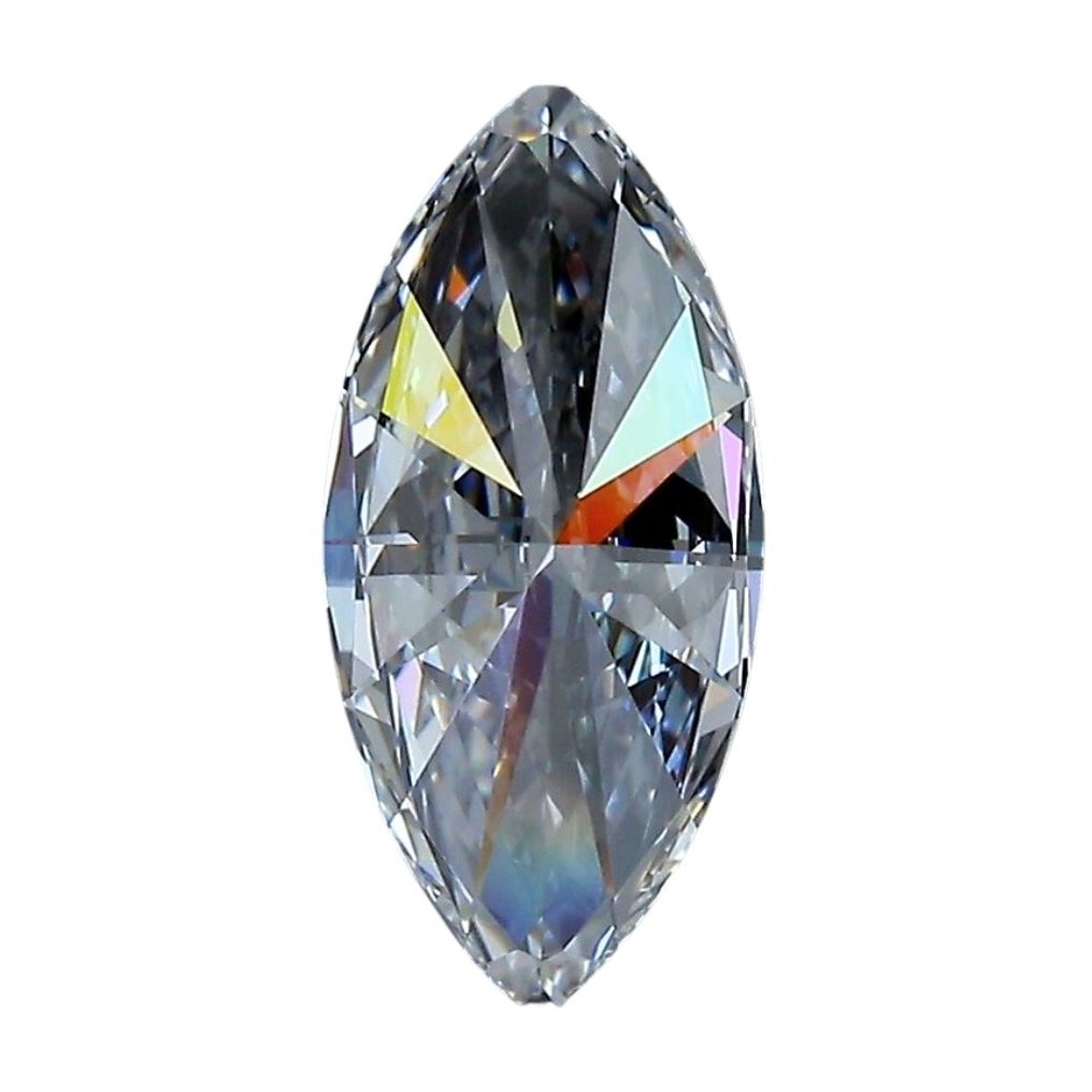 1 pcs Diamant  (Natural)  - 1.22 ct - Markis - D (färglös) - FL - Gemological Institute of America (GIA) #3.2