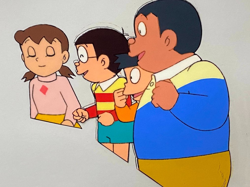Doraemon - 1 Original Animation Cel och teckningar, topp! sällsynt! #3.2