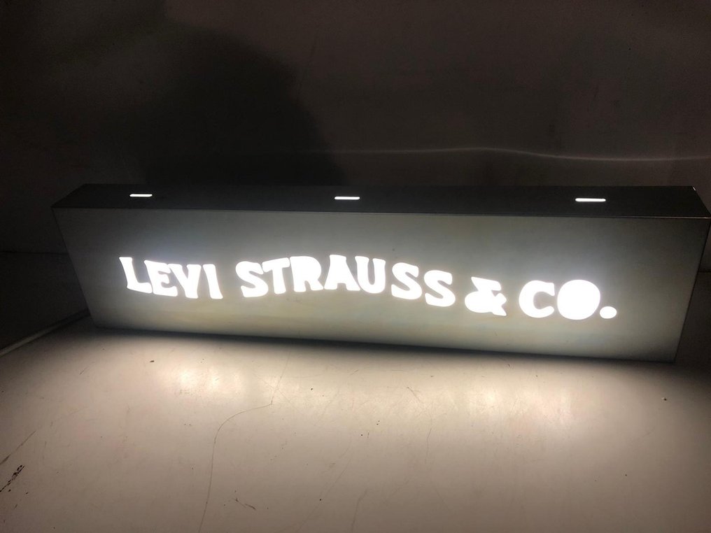 Levi Strauss & Co. - Werbeschild mit Hintergrundbeleuchtung - Metall #3.3