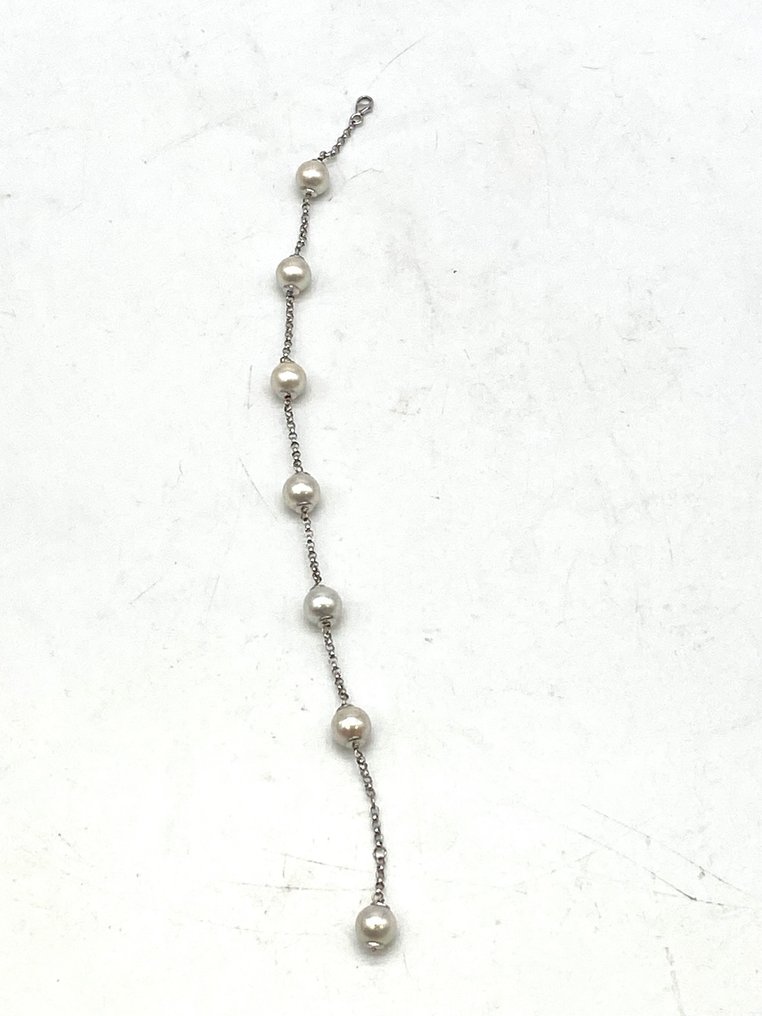 Bracelet - 18 kt. White gold Pearl  #1.2
