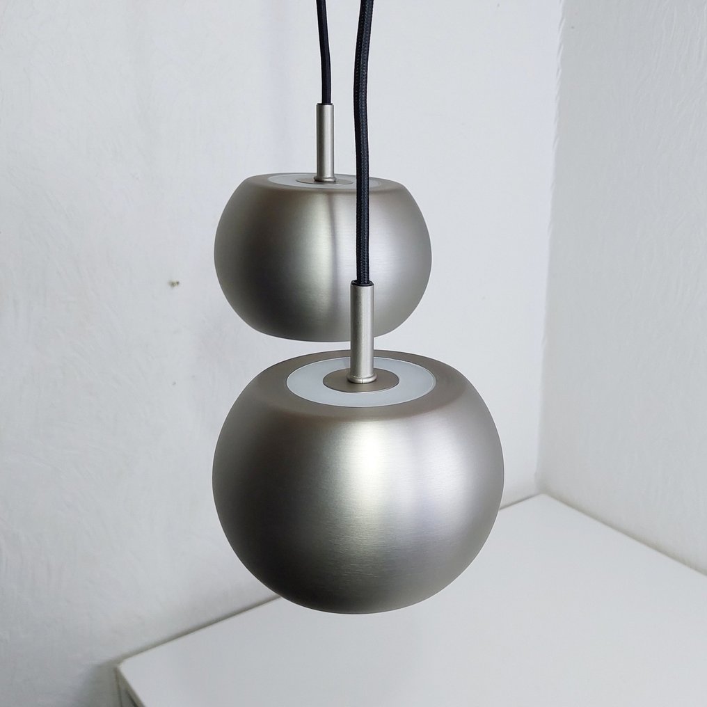 Frandsen - - Benny Frandsen - 吊灯 (2) - BF20 - 缎面 - 铝 - 两件 #2.1