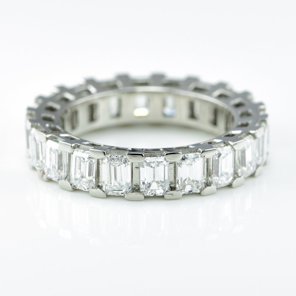 No Reserve Price - Eternity ring - 14 kt. White gold -  4.33ct. tw. Diamond  (Lab-grown) - Eternity Band #2.1