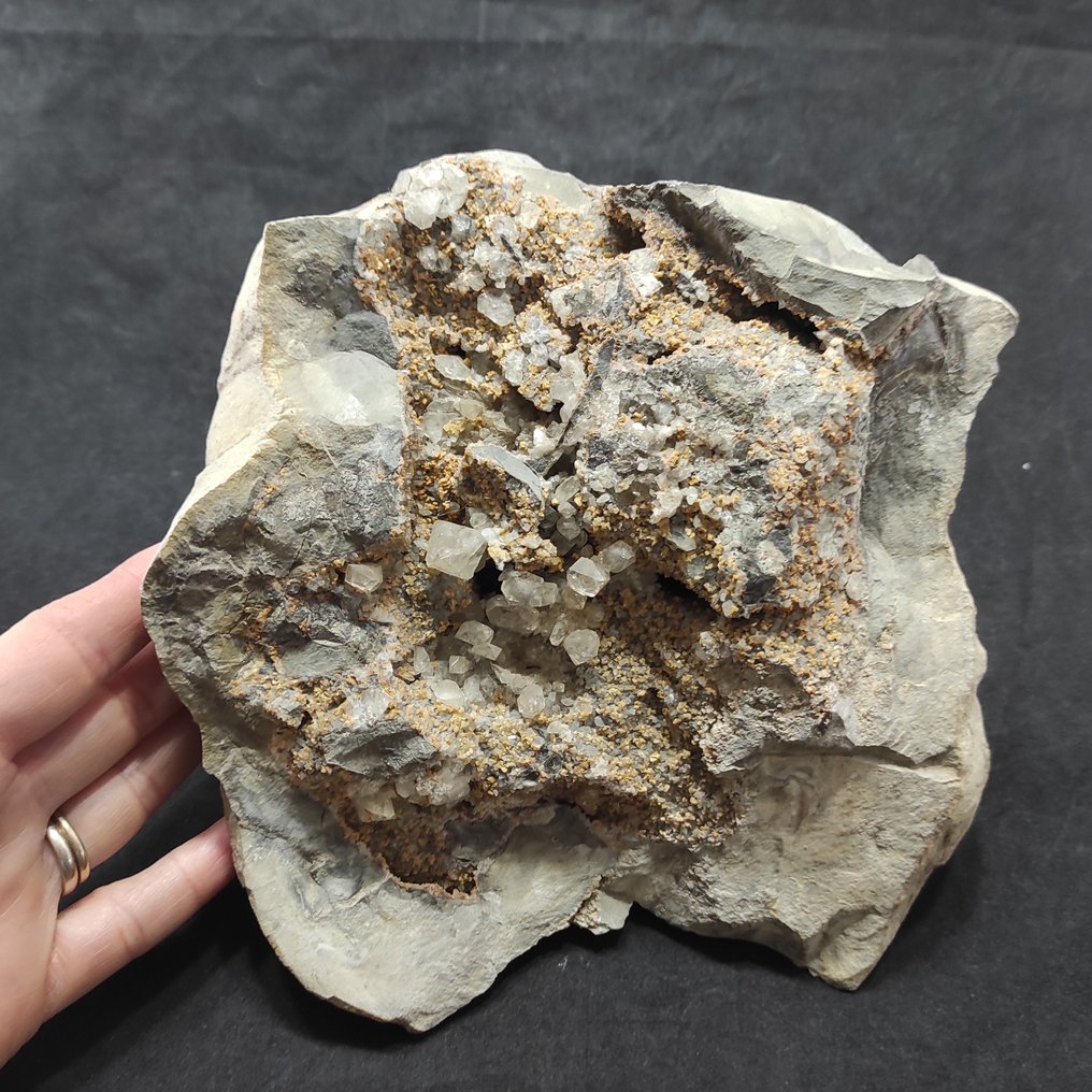 Septaria 石英鑽石 矩陣晶體 - 高度: 11 cm - 闊度: 16 cm- 3380 g - (1) #1.2