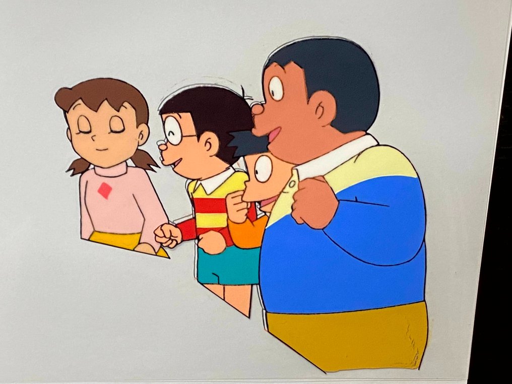 Doraemon - 1 Original Animation Cel and Drawings, top! rare! #3.1