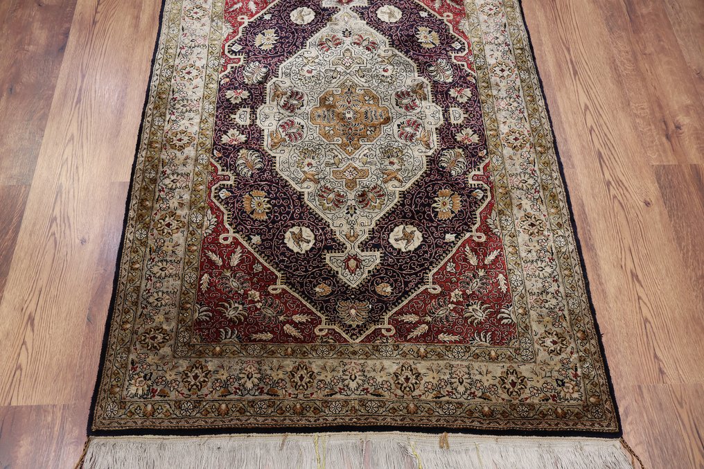 非常美麗的古姆絲綢伊朗 - 地毯 - 160 cm - 106 cm #3.1