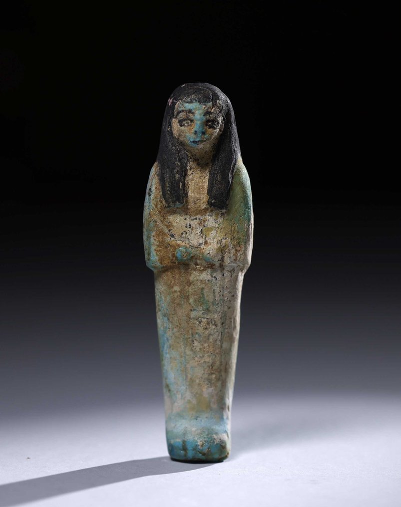 Ókori egyiptomi Fajansz Ushabti - 11 cm #1.1