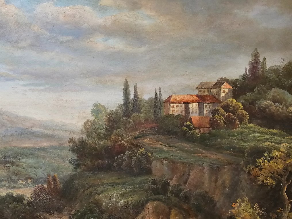 Scuola europea (XIX-XX) - Paesaggio con figure #3.1