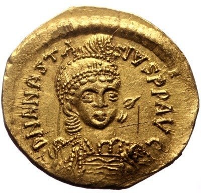 拜占庭帝国. 阿纳斯塔修斯一世（公元491-518）. Solidus #1.1