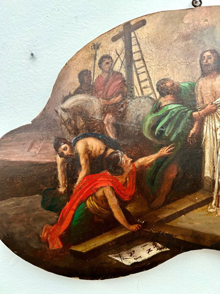 Scuola francese (XVIII) - Via Crucis,  Gesù spogliato delle vesti - NO RESERVE #2.2