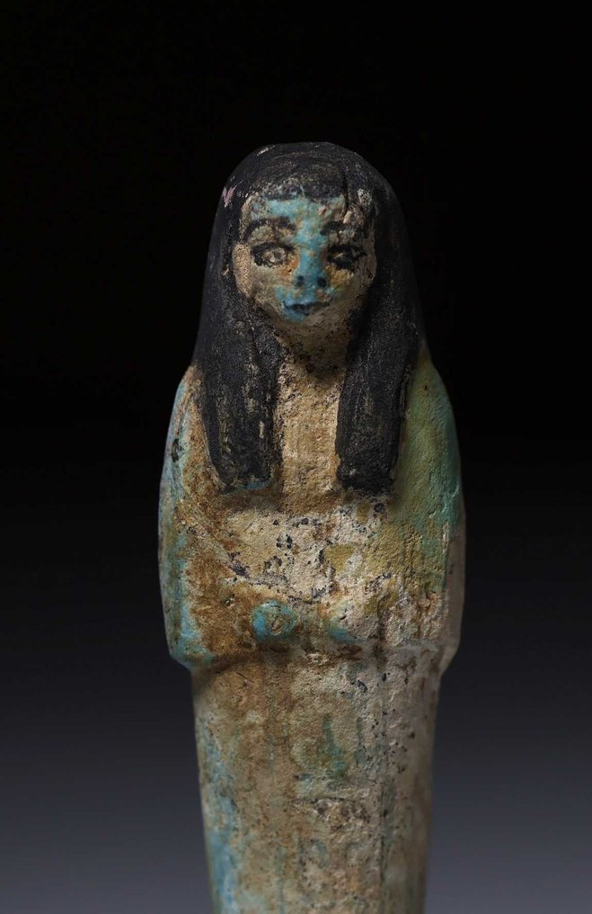 Antigo Egito, Pré-dinástico Faience Ushabti - 11 cm #1.2