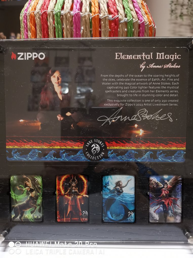 Zippo - Zippo Limite édition Anne Stokes les 4 éléments, 250 pièces dans le monde - Briquet de poche - Acier peint 5 faces #1.1