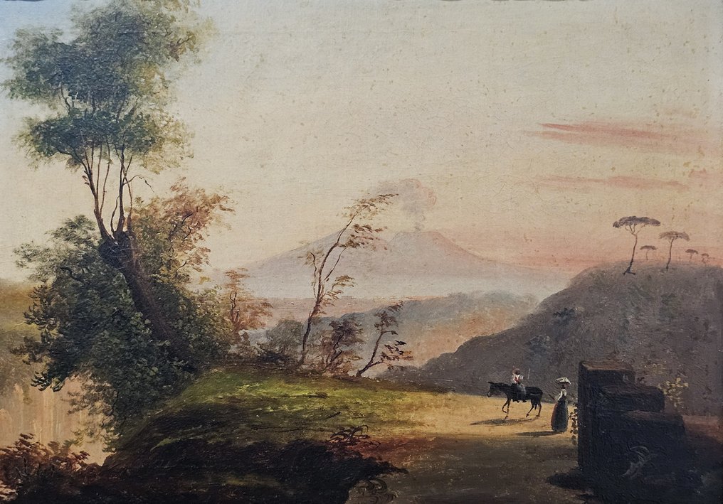Scuola di Posillipo (XIX) - Veduta del Vesuvio #1.1