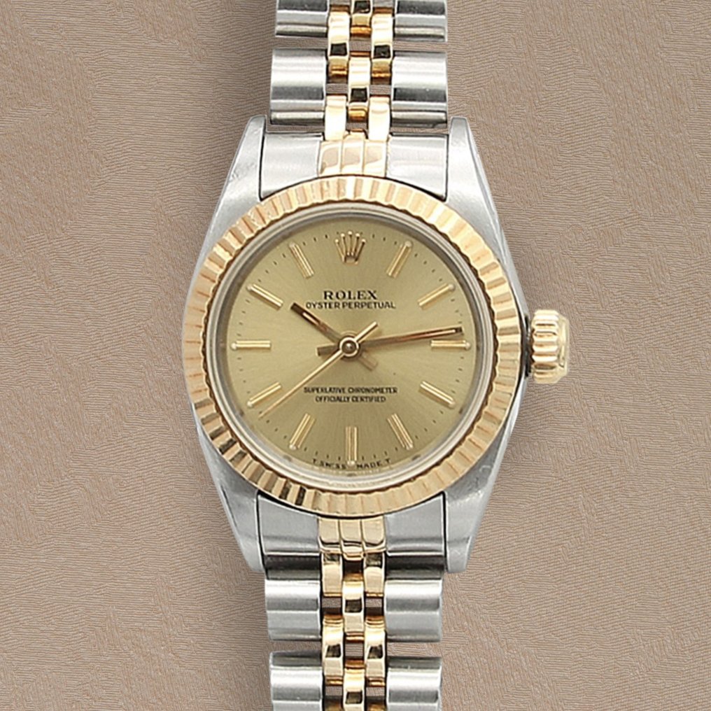 Rolex - Oyster Perpetual Lady - Champagne Dial - 76193 - Kvinder - 2000-2010 #1.1