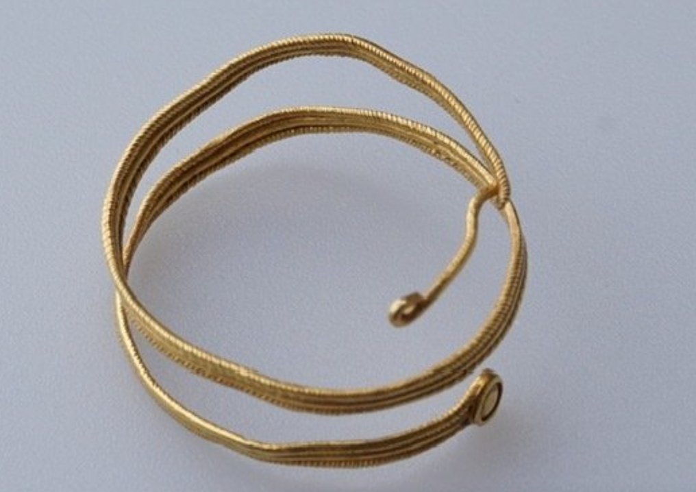 Etruscan Goud Etruscan gold  spiral ring #1.1