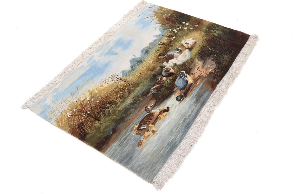 Pictorial Artpiece - Fond de teint en soie pour tapis Pictorial 60 Raj Tabriz - Tapis - 117 cm - 77 cm #2.2