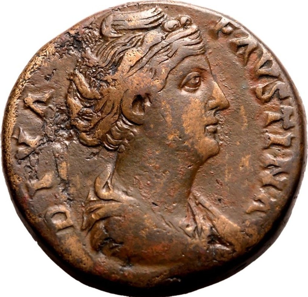 Impero romano. Faustina I († 140/1 d.C.). Sestertius Roma - Aeternitas #1.1