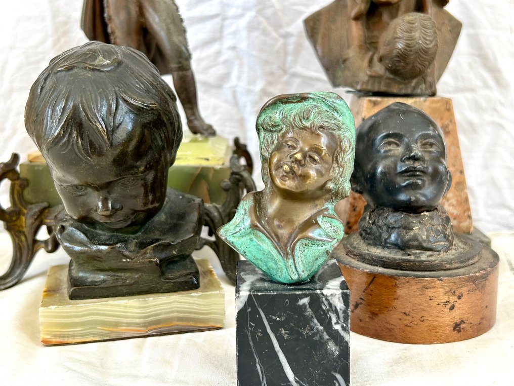 Skulptur, Collezione di 5 sculture - 23 cm - Råzink #2.1