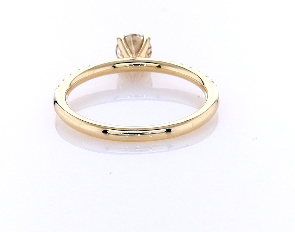 Anel - 14 K Ouro amarelo -  0.64ct. tw. Diamante  (Natural) - Diamante #3.2