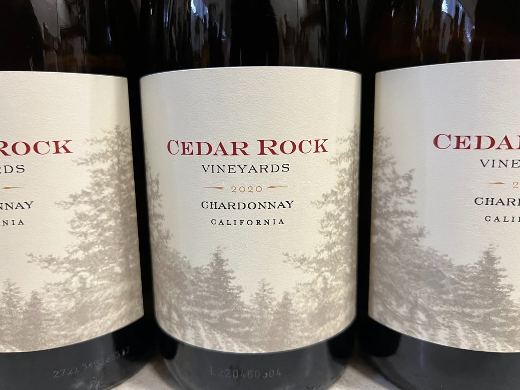 2020 Cedar Rock Vineyards Chardonnay - 加利福尼亚 - 6 Bottles (0.75L) #2.1