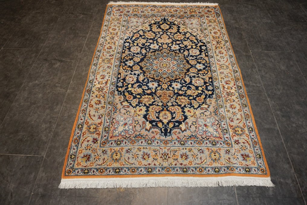 Isfahan Iran - Tapijt - 166 cm - 107 cm - Met zijde #1.1