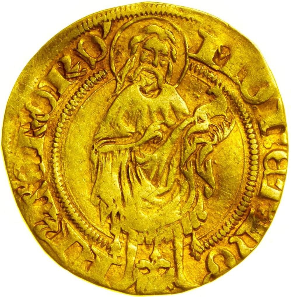 Saksa. Sigismund (1410-1433). 1 Goldgulden (ND) 1410-1430 Frankfurt, with Certificate, - very rare #1.1