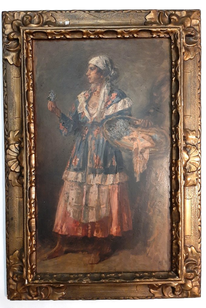 Scuola Italiana (XIX) - Ritratto di Donna, la Popolana #2.1