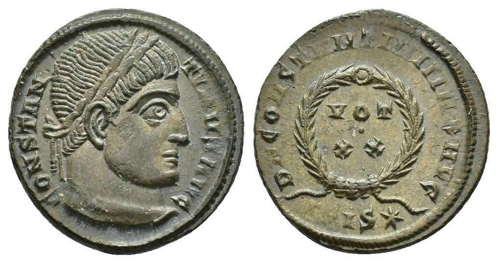 Ancient Roman, Empire Bronze Follis. Siscia. - 19.1 mm #1.1