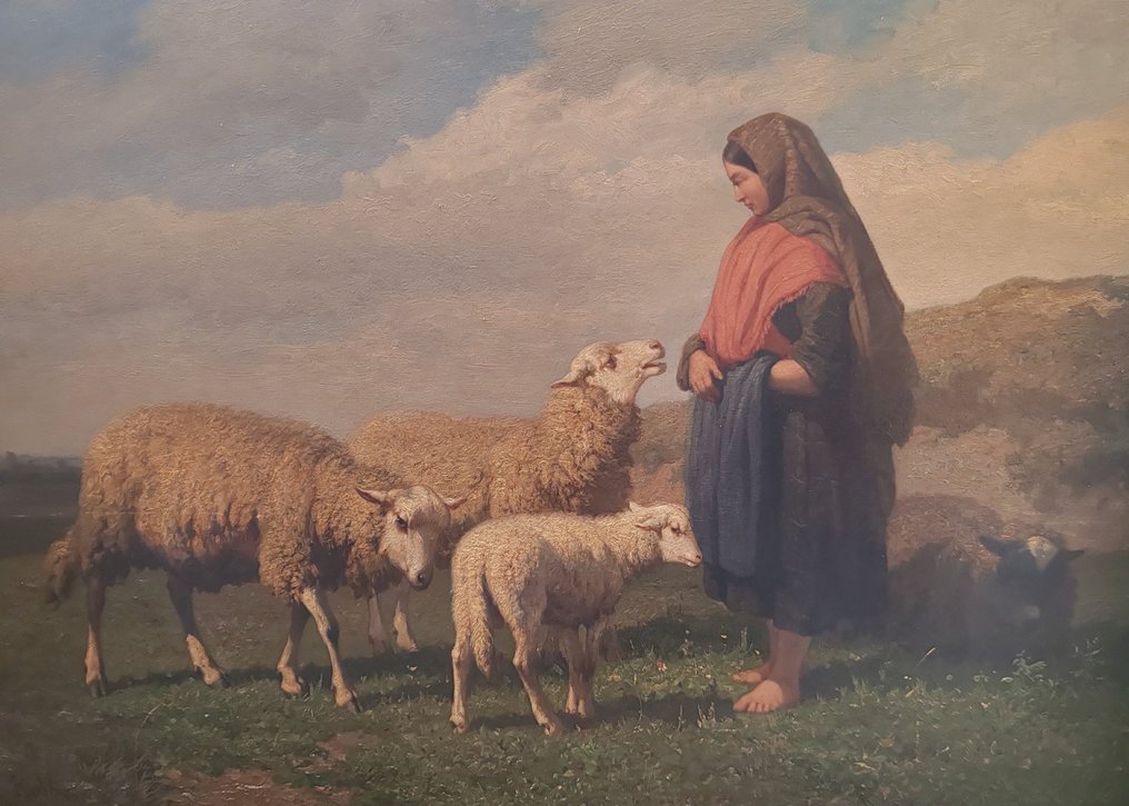 Louis Robbe (1806-1887) - Pastore e pecore #1.1